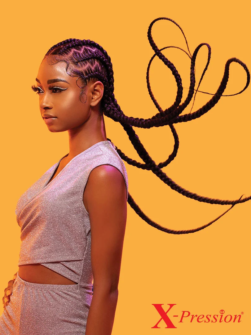 X-Pression pre-stretched braiding hair