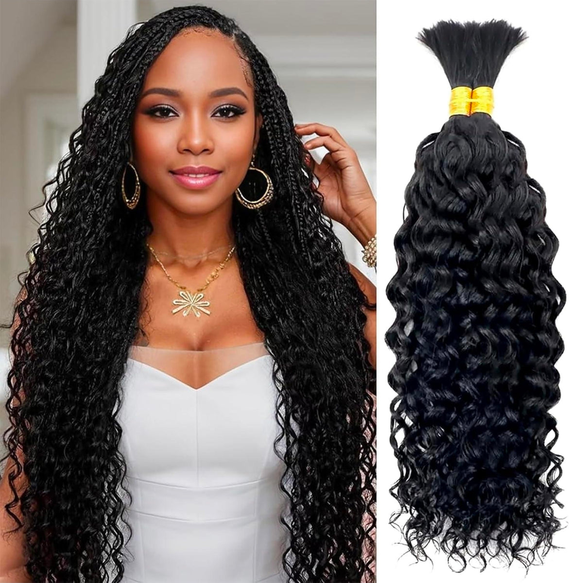 Boho Curly Braiding Hair